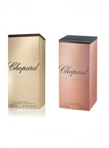 طقم روز ملكي وعود ملكي EDP Rose Malaki 80ml, Amber Malaki 80مل