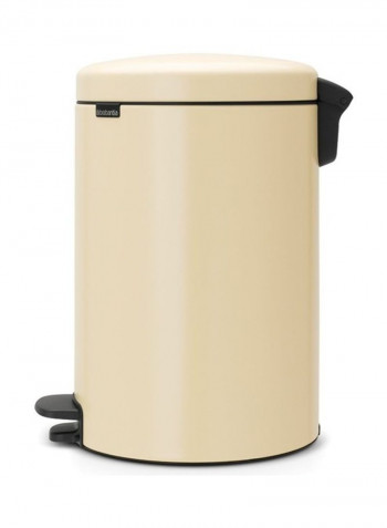 Pedal Bin Newicon With Inner Bucket Beige/Black 20L