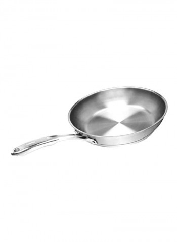 Stainless Steel Frying Pan Silver 10inch