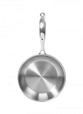 Stainless Steel Frying Pan Silver 10inch