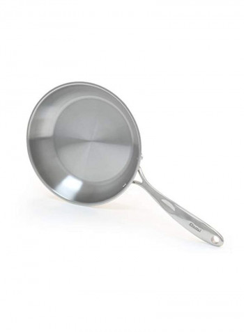 Stainless Steel Frying Pan Silver 10inch