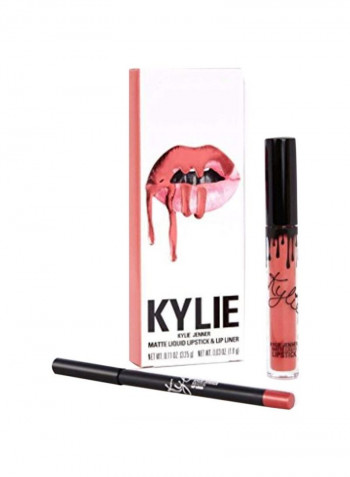 Matte Liquid Lipstick And Lip Liner Set Kristen