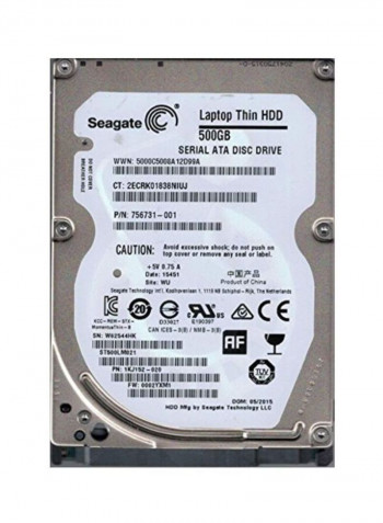 HDD Internal Hard Drive 500GB Silver
