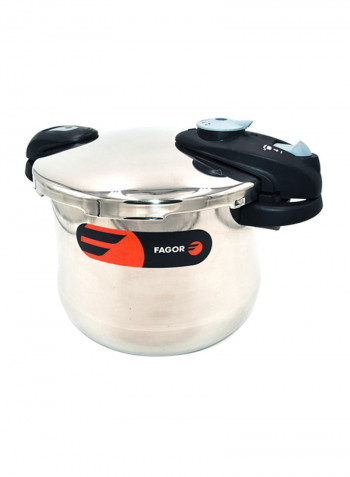 Pressure Cooker Silver/Black 6L