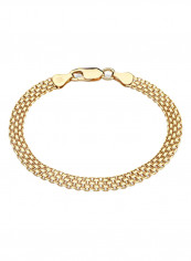 Solid Bismark Mesh Chain Metal Bracelet