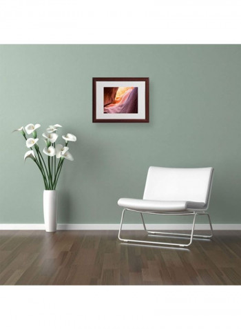 The Lower Wave Wooden Framed Wall Art Multicolour 16 x 20inch
