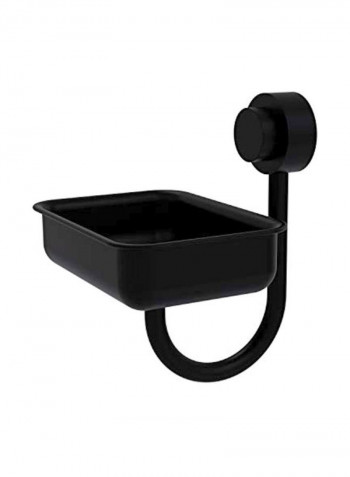 432 Venus Collection Wall Mounted Soap Dish Black 5x5x2inch