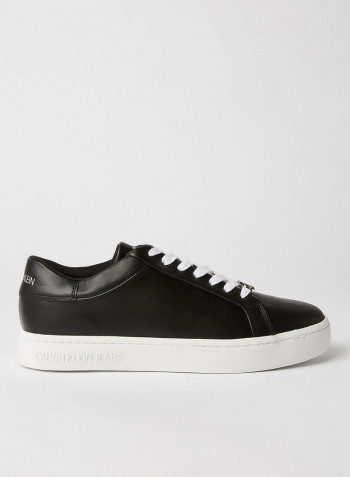 Leather Sneakers Black