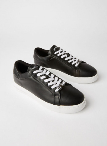 Leather Sneakers Black