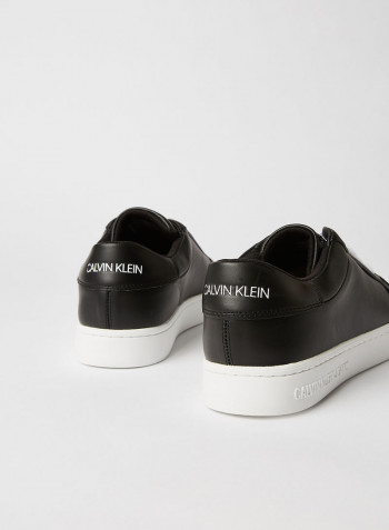 Leather Sneakers Black