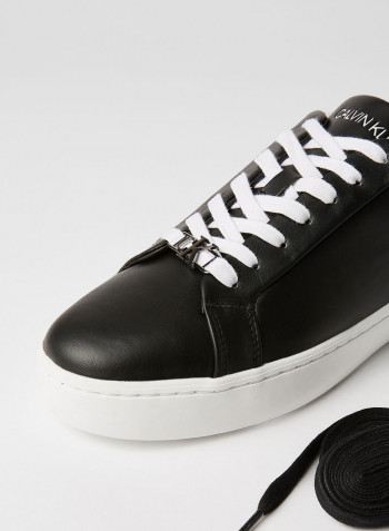 Leather Sneakers Black