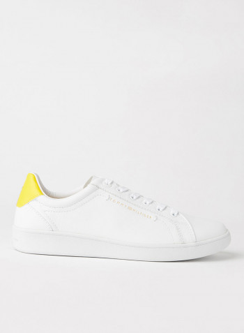 Premium Court Leather Sneakers Vivid Yellow