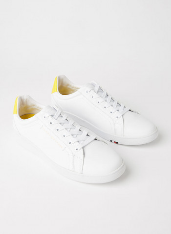Premium Court Leather Sneakers Vivid Yellow