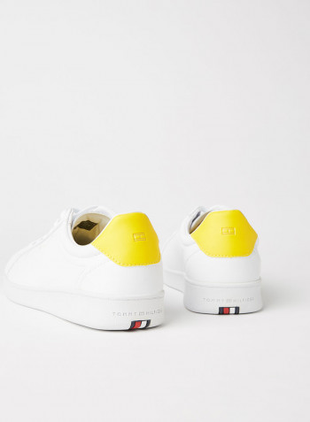 Premium Court Leather Sneakers Vivid Yellow