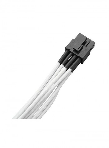 15-Piece 24-Pin Standard Power Cable Kit White/Black