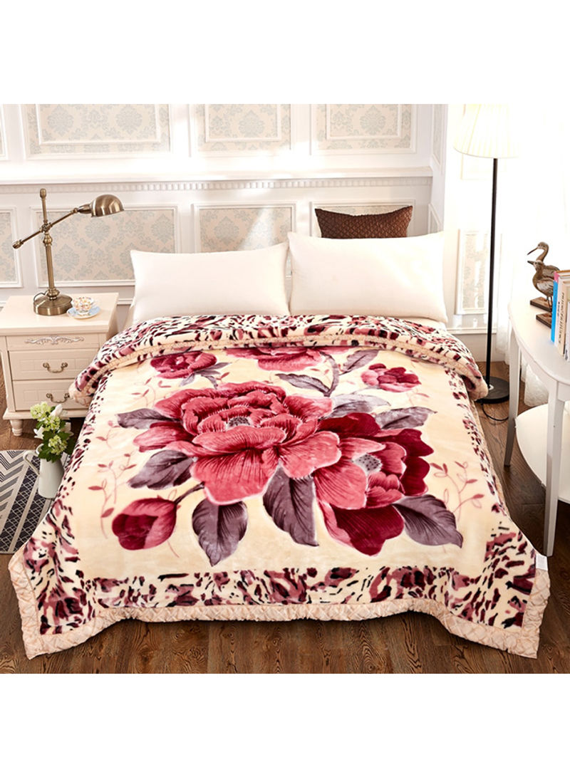Soft Warm Thick Blanket Cotton Multicolour 180x220centimeter