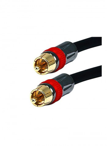 RG6 RCA CL2 Rated Digital Coaxial Audio Cable 50feet Black
