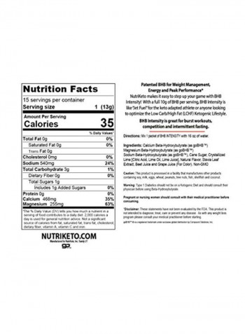 BHB Intensity Supplement
