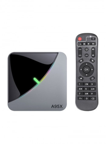 Android Set Top Box With Remote Control For Smart TV A95X F3 Black