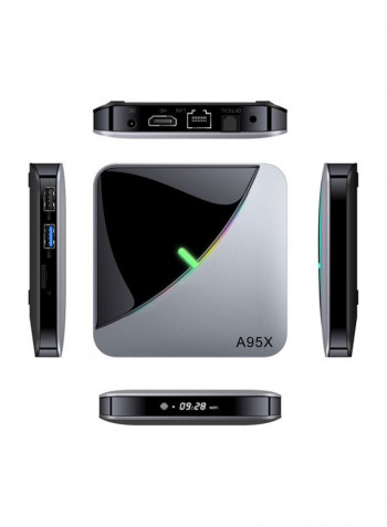 Android Set Top Box With Remote Control For Smart TV A95X F3 Black