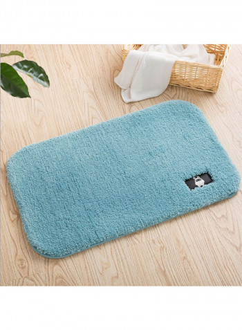 Bathroom Floor Rug Blue 40x60centimeter