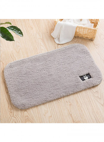 Bathroom Floor Rug Grey 40x60centimeter