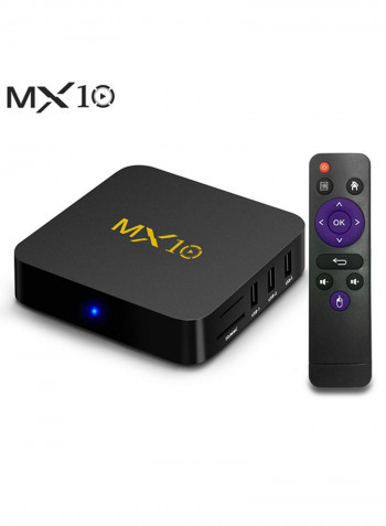 RK3328 Smart Android 9.0 TV Box MX10 Black