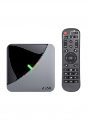 Android Set Top Box With Remote Control For Smart TV A95X F3 Black