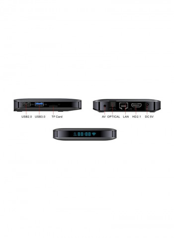 Android Set Top Box With Remote Control For Smart TV A95X F3 Black