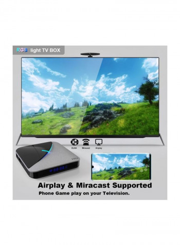 Android Set Top Box With Remote Control For Smart TV A95X F3 Black