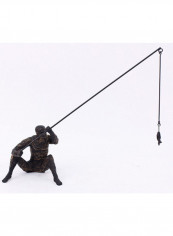 Copper Fisherman Ornament Black 357x581millimeter