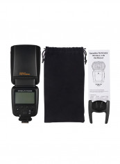 Professional Wireless Camera Flash Speedlite With Hot Shoe Mount Black