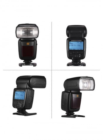 Professional Wireless Camera Flash Speedlite With Hot Shoe Mount Black