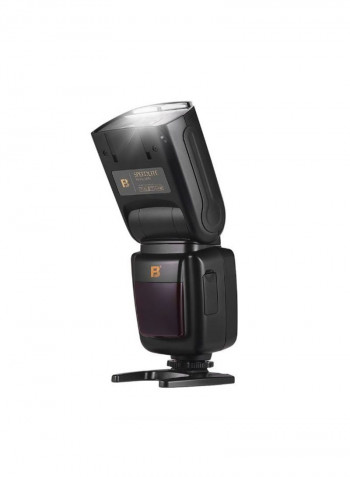 Professional Wireless Camera Flash Speedlite With Hot Shoe Mount Black