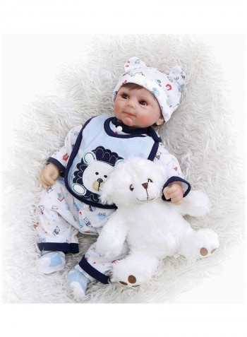 Reborn Baby Doll With Bear 22inch