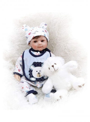 Reborn Baby Doll With Bear 22inch