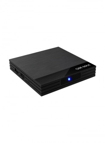 4K Ultra HD Smart Android TV Box With Remote Control Q96 Max Black/Blue