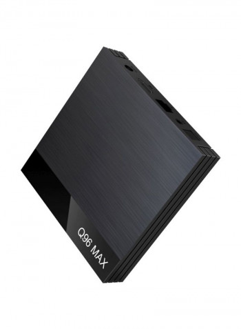 4K Ultra HD Smart Android TV Box With Remote Control Q96 Max Black/Blue