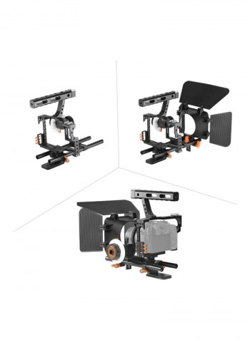 Video Cage Rig Kit Black/Orange/White