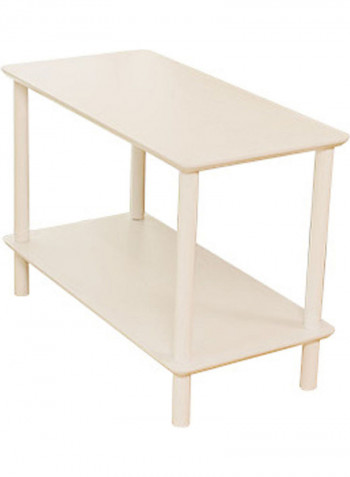 2-Tier End Table Beige