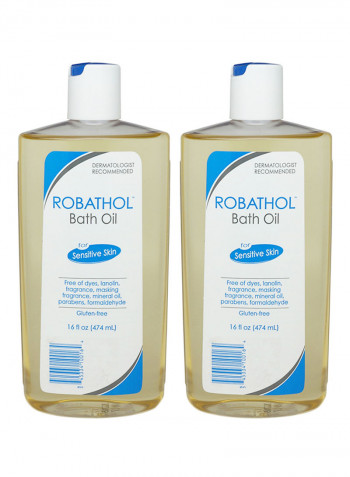Pack Of 2 Bath Oil Multicolour 2 x 16ounce