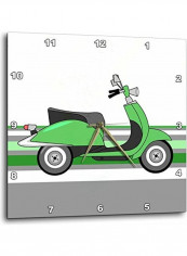 Retro Scooter Themed Wall Clock Multicolour