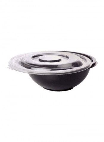 25-Piece Plastic Bowl Lid White