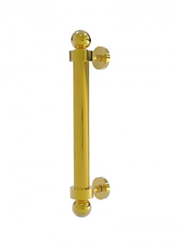 Reeded Door Pull Polished Brass 8inch