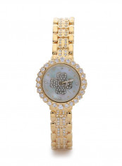 Women's 22K Gold Plated With Crystal Analog Watch P-21880-1L
