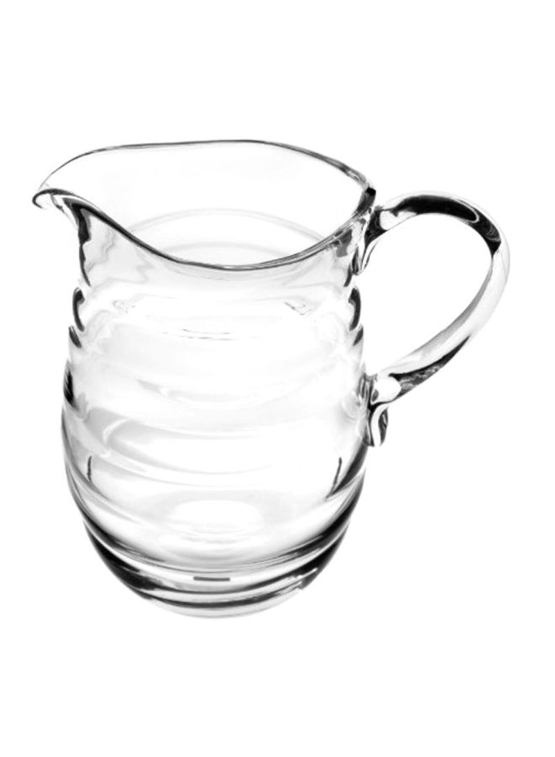 Glass Jug With Handle Clear 6x6x9.5inch