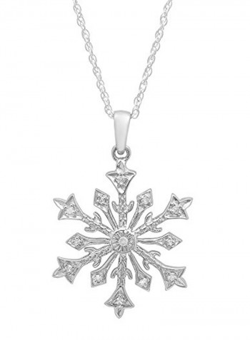 Sterling Silver Metal Pendant Necklace