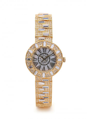 Women's 22K Gold Plated Analog Swiss Watch P21923-1