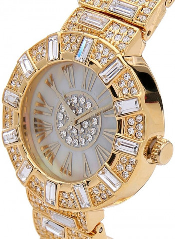 Women's 22K Gold Plated Analog Swiss Watch P21923-1