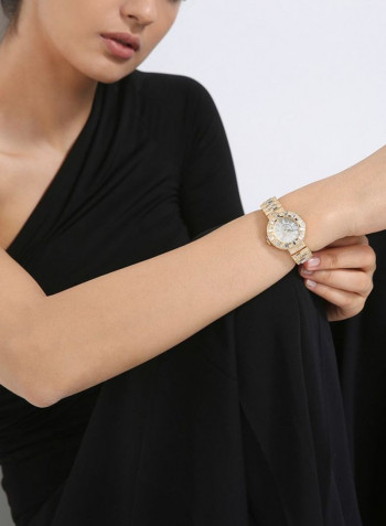 Women's 22K Gold Plated Analog Swiss Watch P21923-1